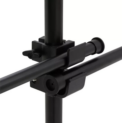 Double Adjustable Ceiling Clothes Rail Black | Hanging Garment Storage Rack