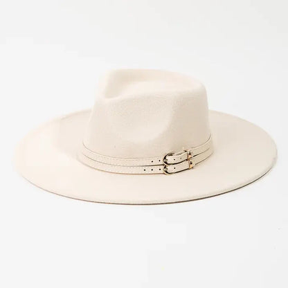 DOUBLE BELT STRAP HAT