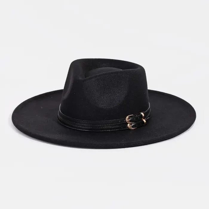 DOUBLE BELT STRAP HAT