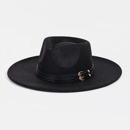 DOUBLE BELT STRAP HAT
