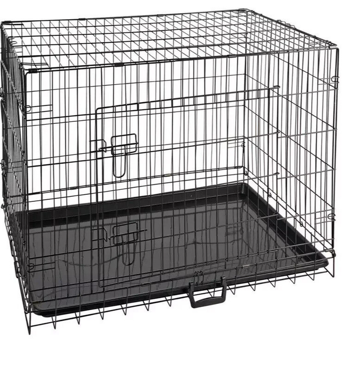 Double Door XXL Pet Cage H94xW137xD86cm | Large Dog Crate for Indoor Pet Storage