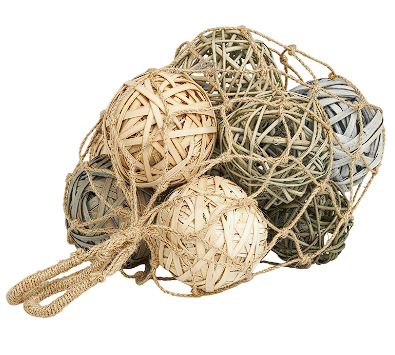 DRIED PLANT HANDMADE NATURAL FOLIAGE WITH FISHNET BAG