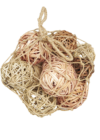 DRIED PLANT HANDMADE NATURAL FOLIAGE WITH FISHNET BAG