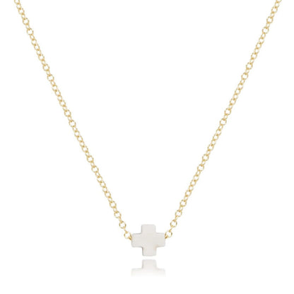 Signature Cross Off-White