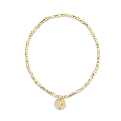 E Newton Classic Gold w/ Disc Bracelet