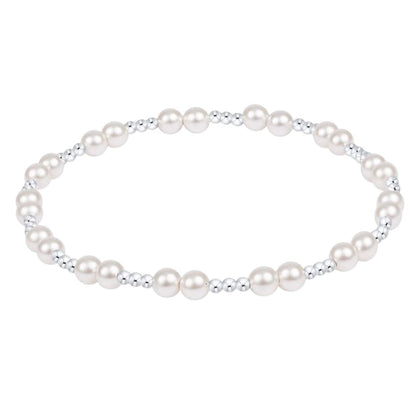 Silver Pearl 4mm