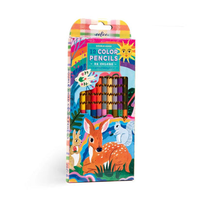 Eeboo Jumbo Double Sided Color Pencils Set of 12