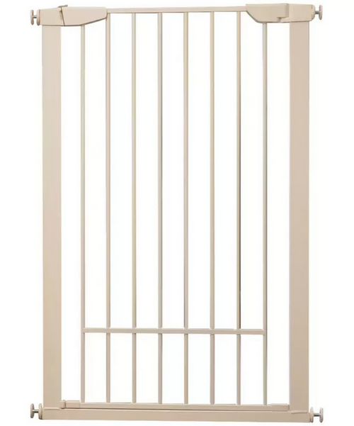 Extra Tall Pressure Fit Pet Gate White | Safety Gate for Dogs & Pets