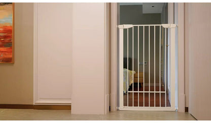 Extra Tall Pressure Fit Pet Gate White | Safety Gate for Dogs & Pets