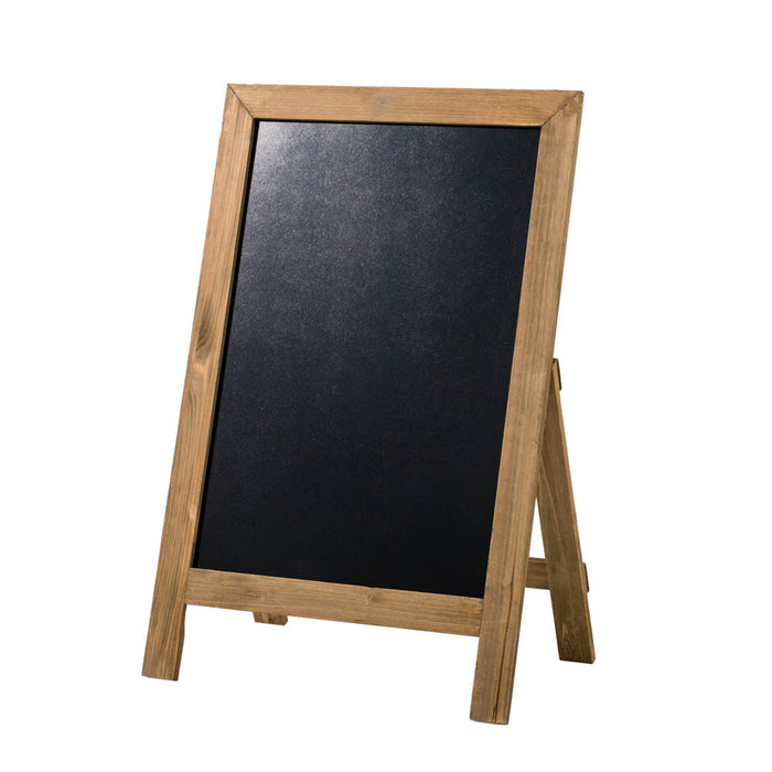 Farmhouse Brown Wooden Framed Haning or Standing Chalkboard Sign