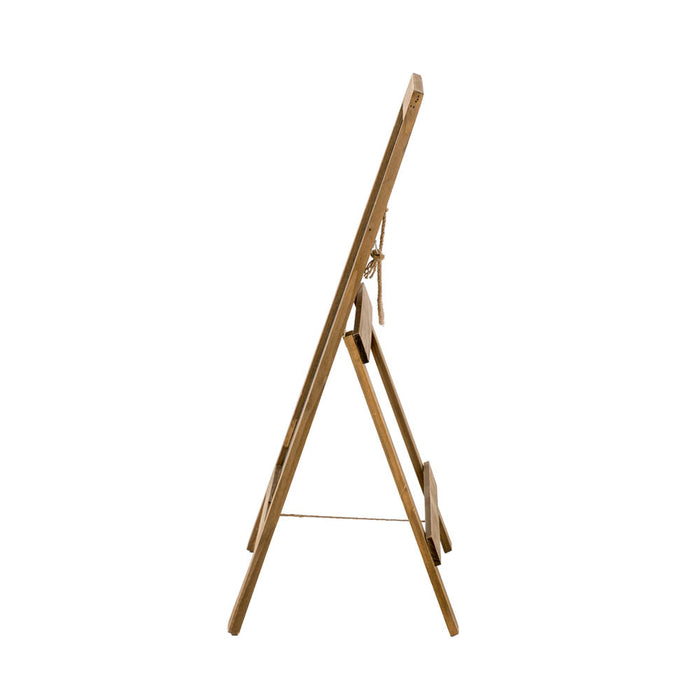 Farmhouse Brown Wooden Framed Haning or Standing Chalkboard Sign