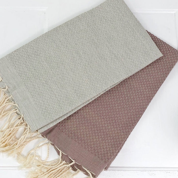 Fouta Turkish Guest Towel Honeycomb Weave