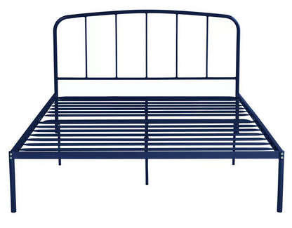 Freja Double Metal Bed Frame - Blue