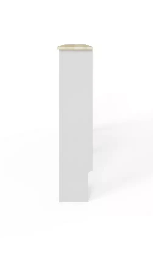 GFW Longslow Large Radiator Cover Grey & Oak | Home Heating Cover Cabinet