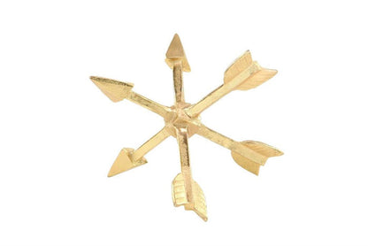 GOLD ALUMINUM GLAM GEOMETRIC SCULPTURE