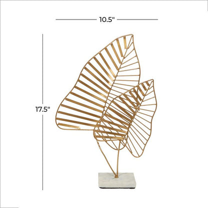 GOLD METAL LEAF SCULPTURE