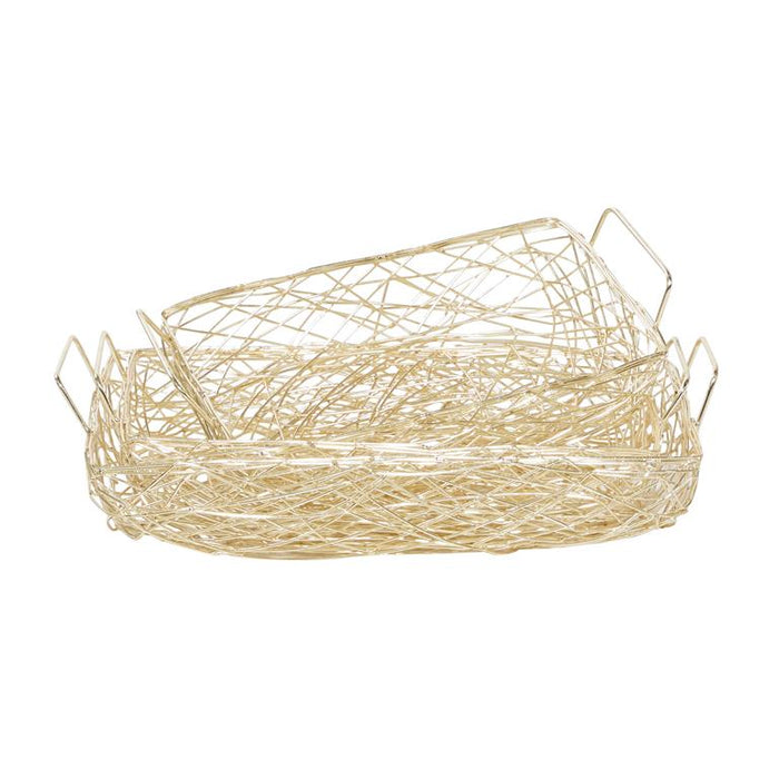 GOLD METAL WIRE TRAY