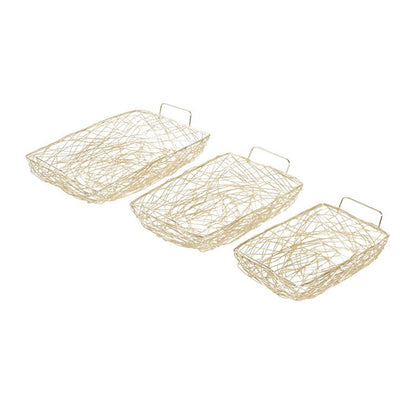 GOLD METAL WIRE TRAY