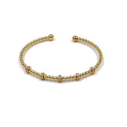 GOLD PLATED OPEN BANGLE