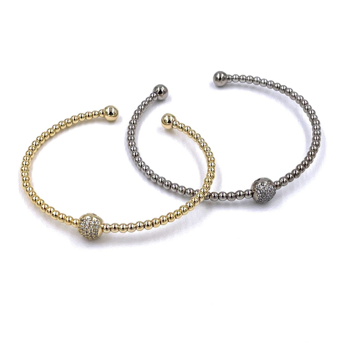 GOLD PLATED OPEN BANGLE