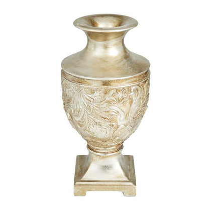 GOLD POLYSTONE CARVED VASE