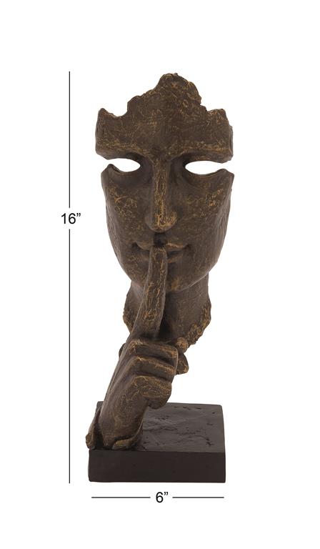 GOLD POLYSTONE TRADITIONAL SCULPTURE