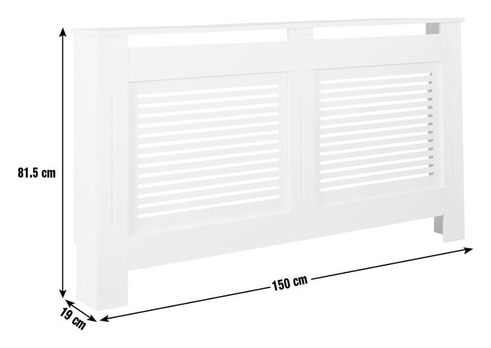 Habitat Austin Large Radiator Cover - White | Heater Cover Box Grill Panel