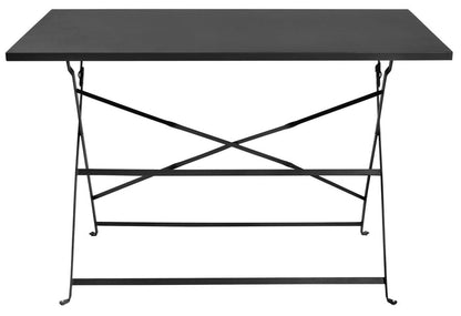Habitat Eve 4 Seater Folding Metal Patio Set - Black (B+)