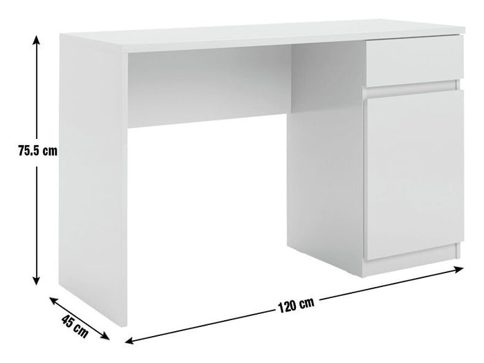 Habitat Jenson 1 Drawer Office Desk - White