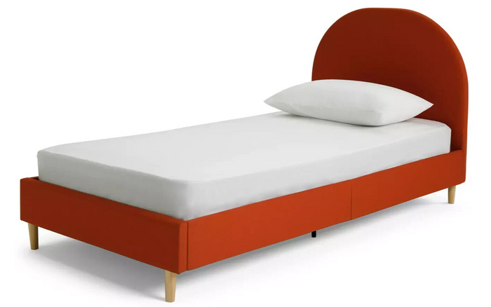 Habitat Olivia Single Bed Frame - Orange | Sturdy Bedframe for Kids Teen Bedroom