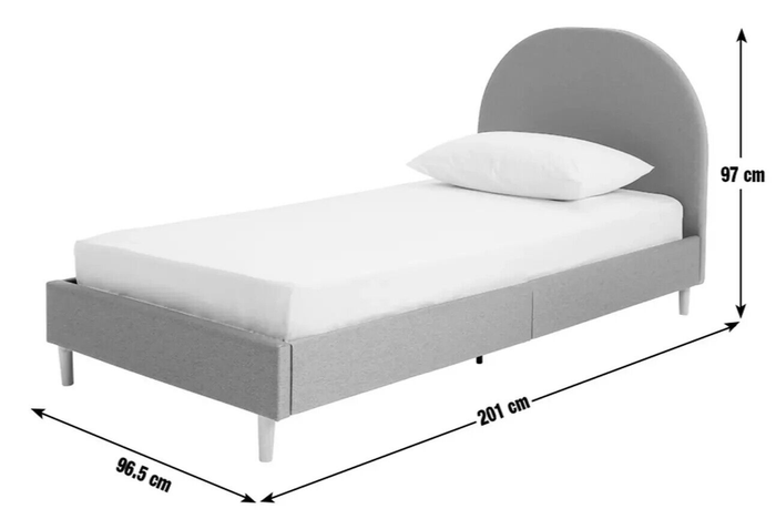 Habitat Olivia Single Bed Frame - Orange | Sturdy Bedframe for Kids Teen Bedroom