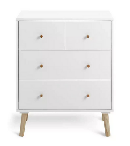 Habitat Otto 2+2 Drawer Chest - White
