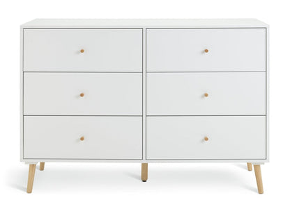 Habitat Otto 3+3 Drawer Chest - White ( B Grade 56501- 56495 )