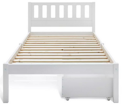 Habitat Ronnie Single Bed Frame and Drawer - White ( B Grade 12671 - 12669 )