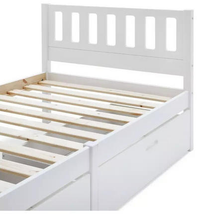Habitat Ronnie Single Bed Frame and Drawer - White ( B Grade 12671 - 12669 )