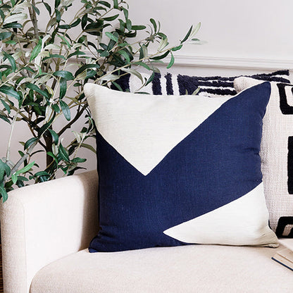 Hand-Woven Cotton Throw Pillow Cover