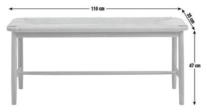 Habitat Hanna Oak Bench - Black.