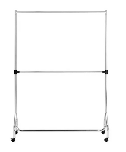 Heavy Duty 4 Feet Clothes Rail Chrome | Garment Hanging Rail Clothes Storage