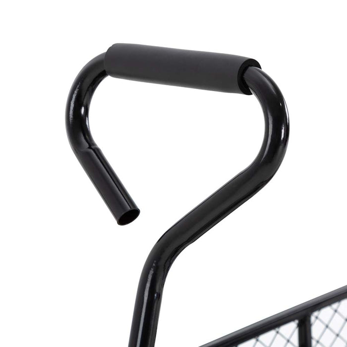 Heavy Duty Black Steel Utility Garden Cart, 550 lbs Weight Capacity