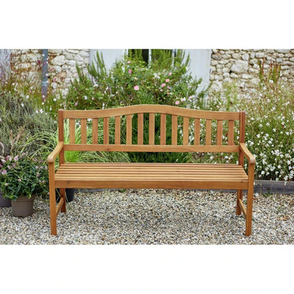 Henrietta 3 Seater Wooden Garden Bench ( B Grade 12359)