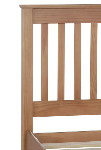 Home Aspley Single Wooden Bed Frame - Oak ( B Grade )