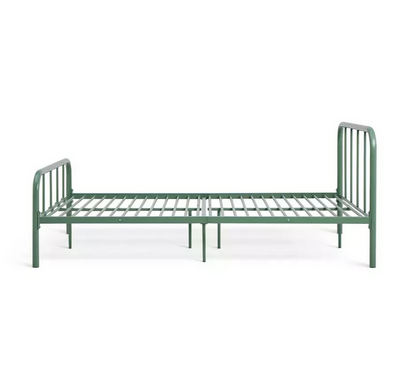 Home Charlie Small Double Bed Frame Sage Green | Metal Bedroom Furniture