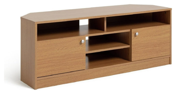 Home Corners 2 Door TV Unit - Natural | TV Stand with Storage