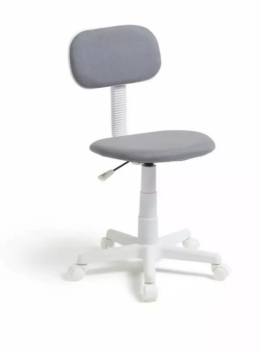 Home Fabric Office Chair Grey | Swivel Office Desk Chair Furniture