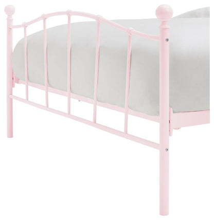 Home Fleur Double Metal Bed Frame - Pink
