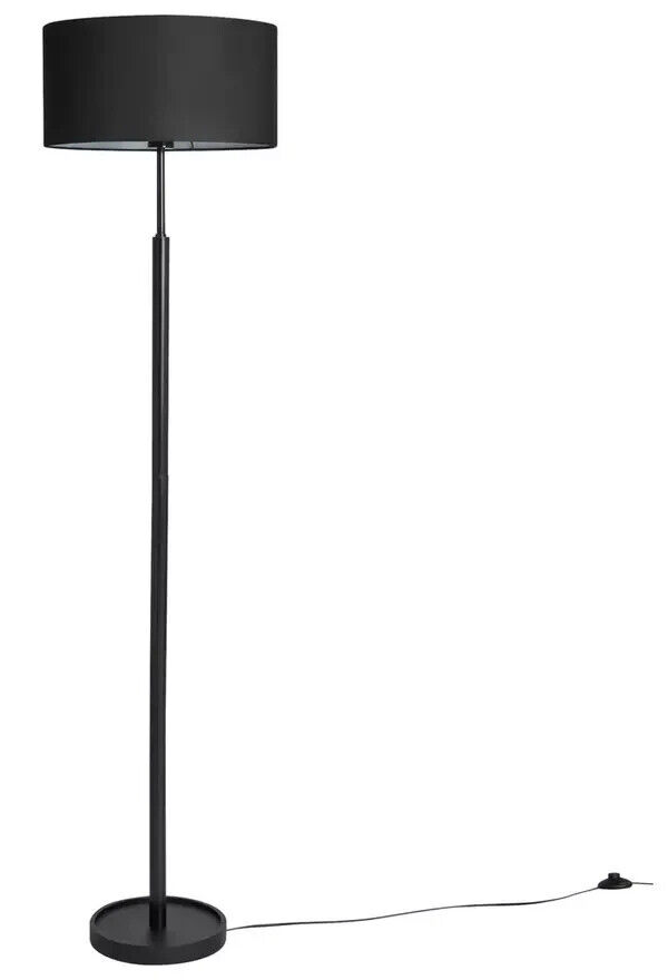 Home Gloss Stick Floor Lamp Black | Modern Tall Standing Light for Living Room