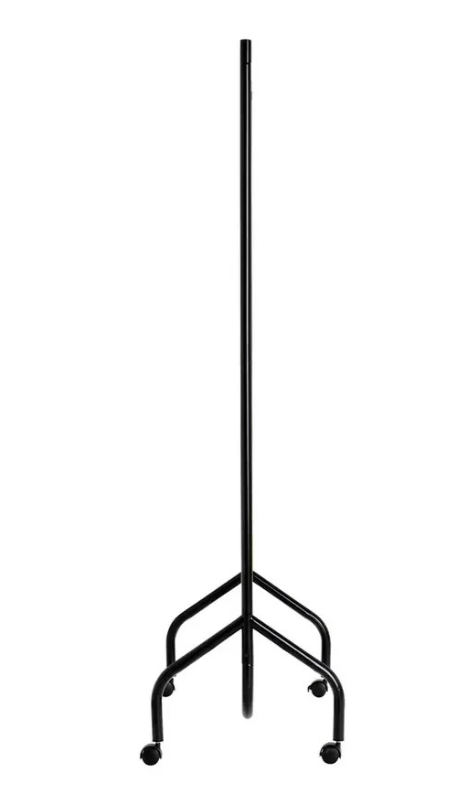 Home Heavy Duty Single 4 Feet Clothes Rail Black | Garment Hanging Rail Clothes