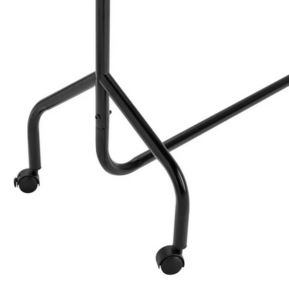 Home Heavy Duty Single 4 Feet Clothes Rail Black | Garment Hanging Rail Clothes