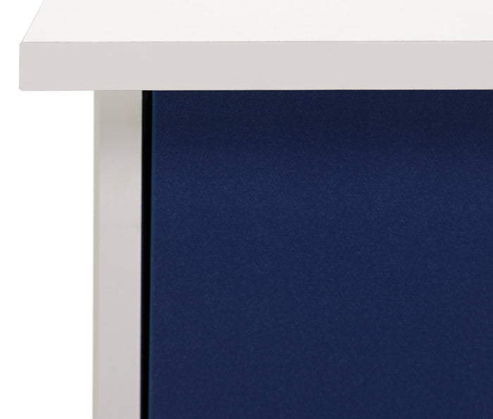 Home Kids Malibu 3 Drawers Desk - Blue & White | Kids desk with storage