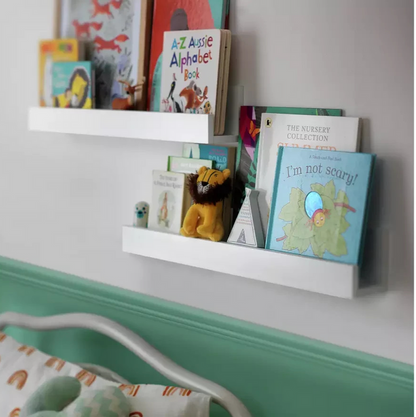 Home Kids Set of 2 Bookshelves White | Children's Bedroom Storage Shelving Furni